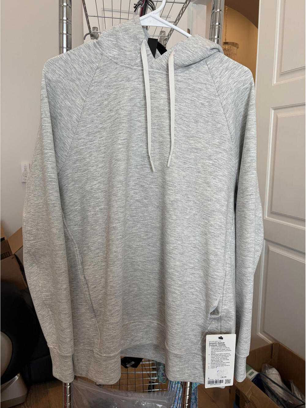 NWT Lululemon Smooth Spacer Pullover Hoodie size S in gray